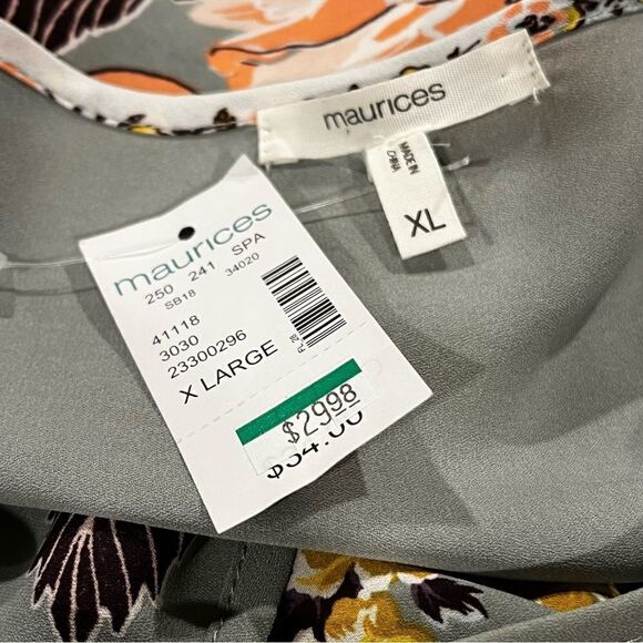 Maurice’s floral long sleeve blouse - Picture 8 of 13
